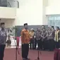 Proses pelantikan Brigjen Firli berlangsung di Gedung KPK Kuningan Jakarta Selatan. (Liputan6.com/Lizsa Egeham)