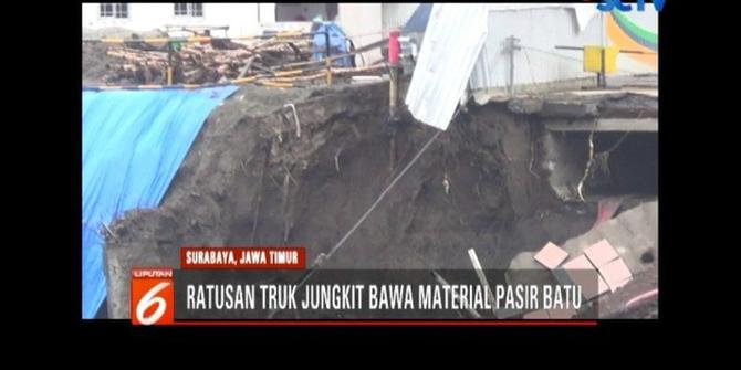 Perbaikan Jalan Gubeng Ambles Surabaya Bisa Selesai 2 Minggu