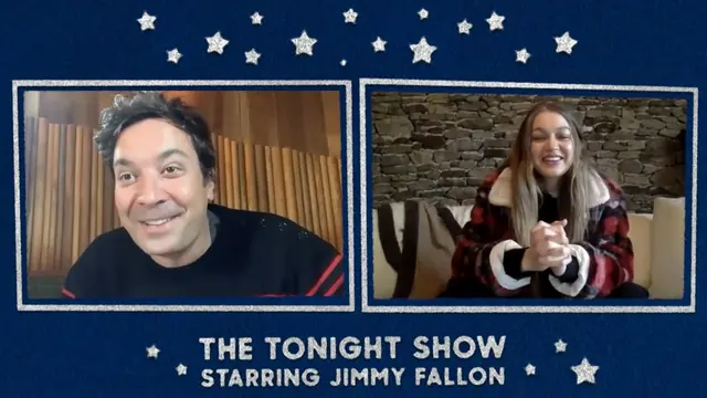 Gigi Hadid dan Jimmy Fallon. (YouTube/  The Tonight Show Starring Jimmy Fallon)