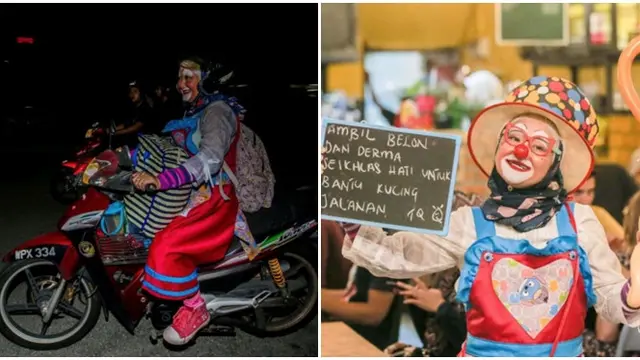 Wanita Ini Rela Kerja Paruh Waktu Jadi Badut, Alasannya Tak Disangka