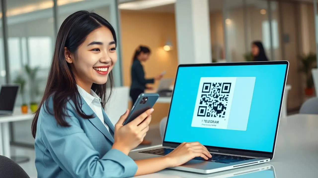 cara scan barcode telegram