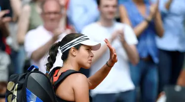 Mantan petenis nomor satu dunia dan juara Prancis Terbuka 2008, Ana Ivanovic, mengumumkan diri untuk mengakhiri karir 13 tahun mengesankan di dunia tenis. (MARTIN BUREAU/AFP)