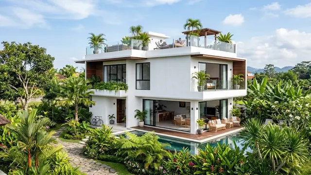 Inspirasi Desain Rumah Warna Putih/AI Generated