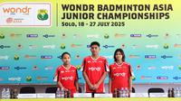 Tim Junior Bulutangkis Indonesia bersiap tampil pada Badminton Asia Junior Championship 2025 di Kota Solo, 18 hingga 27 Juli 2025. (Bola.com/Radifa Arsa)