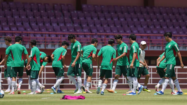 Latihan Timnas Meksiko U-17