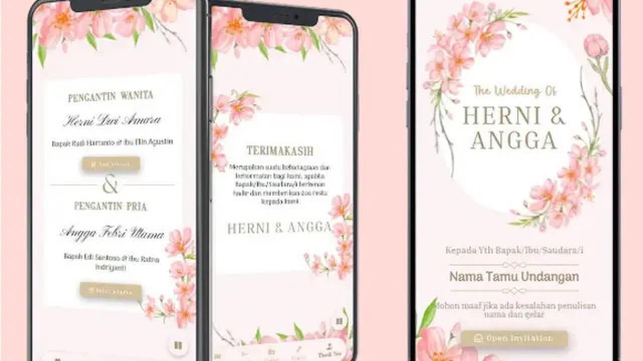 6 Contoh Desain Undangan Pernikahan Digital yang Keren dan Kekinian