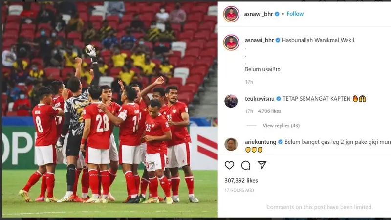 Asnawi Mangkualam Sebut Pertandingan Belum Usai Kalah di Leg 1 Indonesia vs Thailand