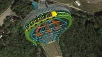 Sensasi Paling `Gila` dan Ekstrem dari Roller Coaster Zumanjaro