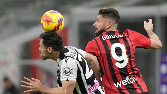 AC Milan Ditahan Imbang Udinese di San Siro