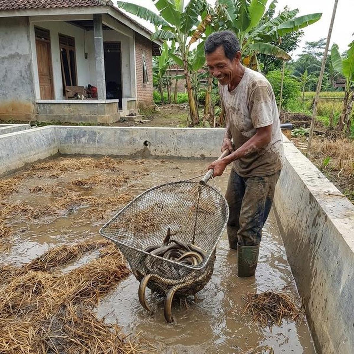 Ternak Belut Media Jerami, Panduan Praktis Budidaya di Rumah Sampai Panen