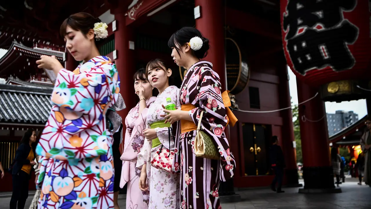 Kimono di Kuil Sensoji