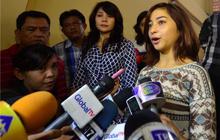Nikita Willy jenguk Diego di Polsek Tanah Abang