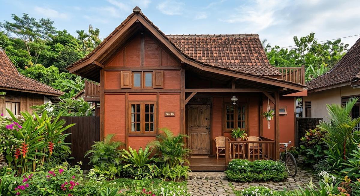9 Warna Cat untuk Rumah yang Banyak Menggunakan Material Kayu, Fasad Lebih Menawan