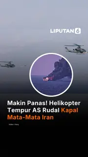 Makin Panas! Helikopter Tempur AS Rudal Kapal Mata-Mata Iran