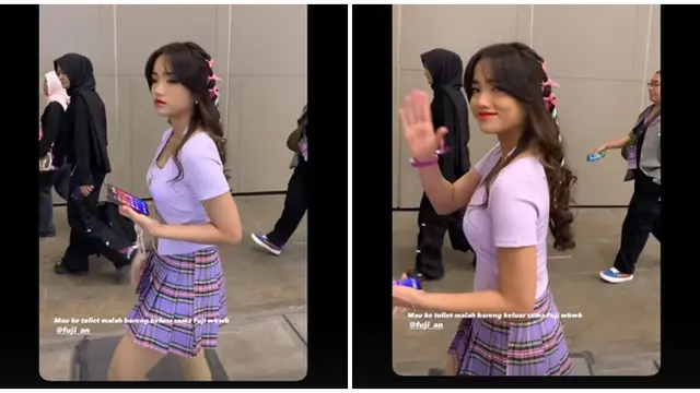 6 Potret Fuji di Acara Fancon (G)I-DLE, Dihujat karena Tak Hafal Gerakan Dance