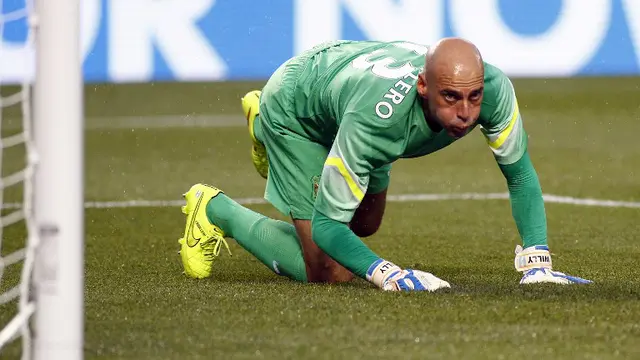 Kiper Terbaik La Liga 2013-14 Willy Caballero Thibaut Courtois Keylor Navas