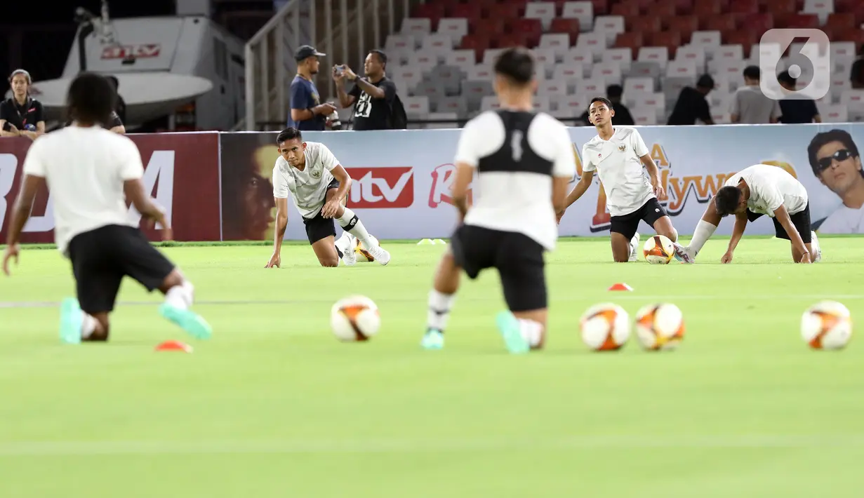 Indra berencana akan memangkas skuad Garuda Muda -julukan Timnas Indonesia U-22- sesuai dengan regulasi SEA Games 2023. (Liputan6.com/Helmi Fithriansyah)