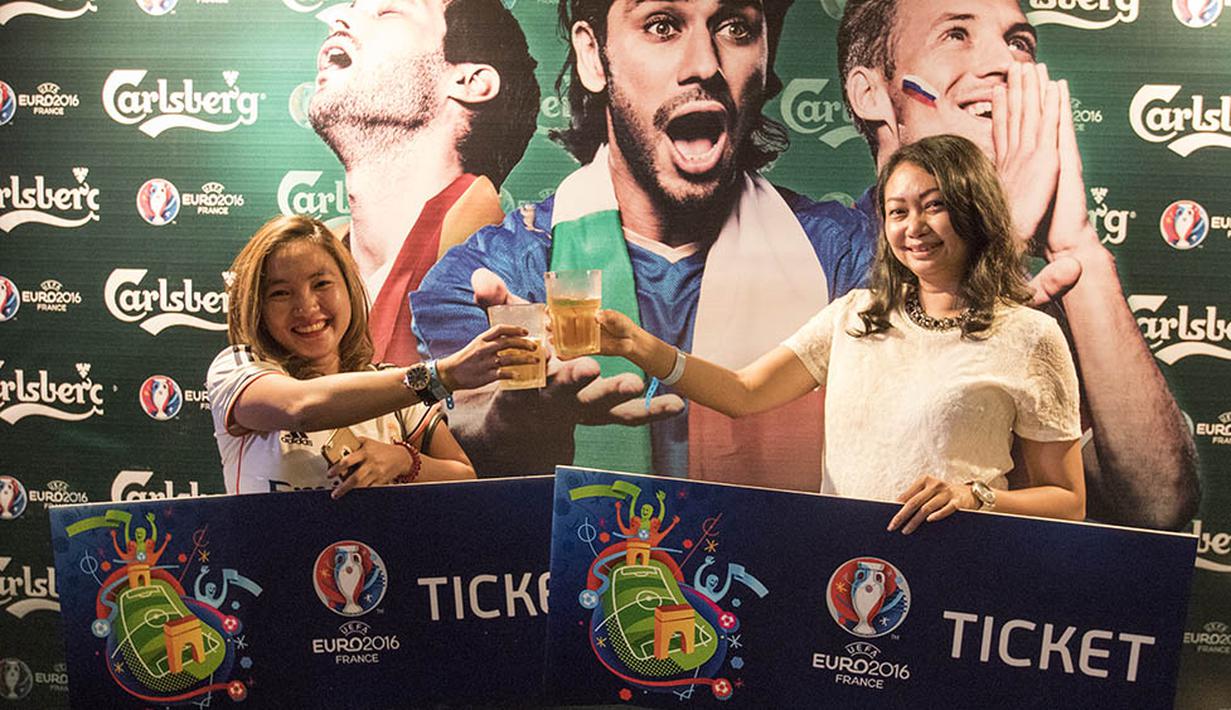 Event ini merupakan yang kedua kalinya bagi Carlsberg, sebelumnya mereka juga pernah memberangkatkan konsumennya ke Piala Dunia 2014 di Brasil. (Bola.com/Vitalis Yogi Trisna)