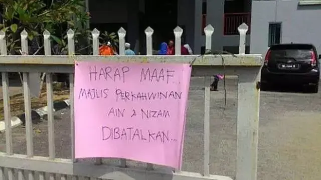 6 Potret Petunjuk Jalan Nikahan Nyeleneh Ini Bikin Tamu Undangan Bingung