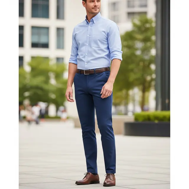 Model Celana Panjang Slim Fit untuk Pria (Image by Gemini AI)