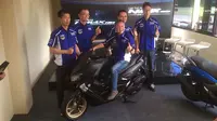 Yamaha Indonesia Motor Manufacturing perkenalkan Yamaha NMax 155 model 2018. (Herdi/Liputan6.com)