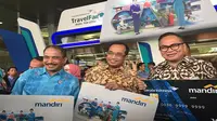 Menteri Perhubungan Budi Karya Sumadi dan Menteri Pariwisata, Arief Yahya hadir pada pembukaan acara Garuda Indonesia Travel Fair (GATF) 2018. (Liputan6.com/Ilyas Istianur P)