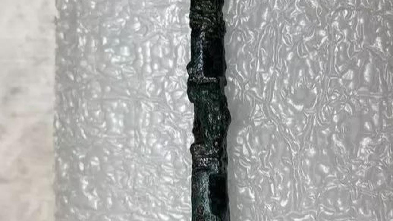 Enam patung terakota dan pin perunggu berbentuk kaki kuda diletakkan di dalam kuburan ini.