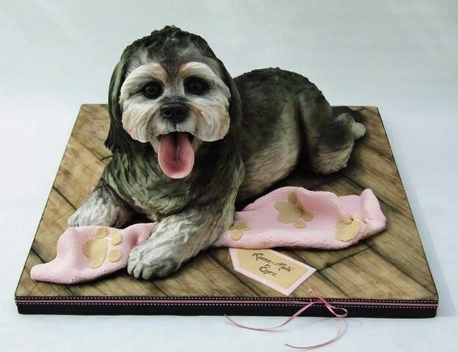 Kue bentuk anjing yang sangat lucu dan menggemaskan | Photo: Copyright mirror.co.uk