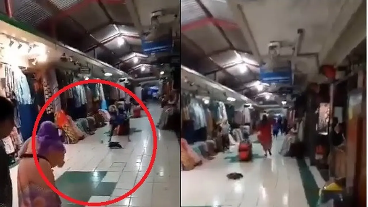 viral aksi pedagang beringharjo bermain di dalam pasar