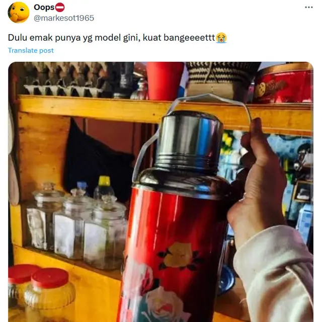 6 Potret Termos Jadul Ini Emak-emak Relate, Netizen Sebut Tumbler Estetik
