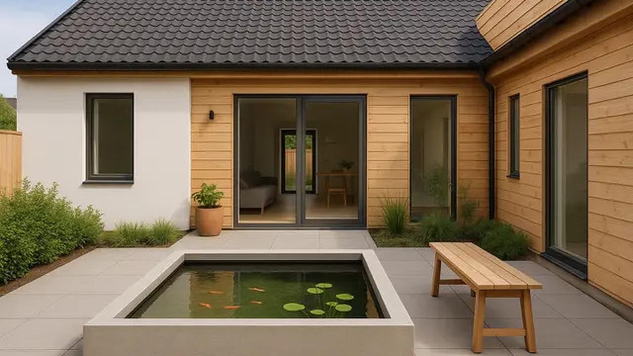 7 Inspirasi Model Rumah Sederhana dengan Kolam Ikan di Depan, Jadi Tren di 2025