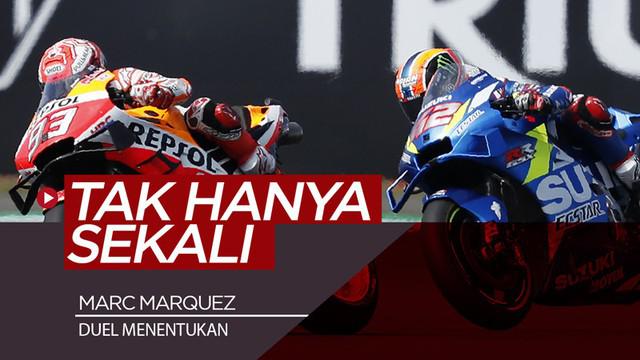 Berita video catatan pembalap Repsol Honda, Marc Marquez, yang sudah tiga kalah dalam duel menentukan di MotoGP 2019. Kapan sajakah itu?