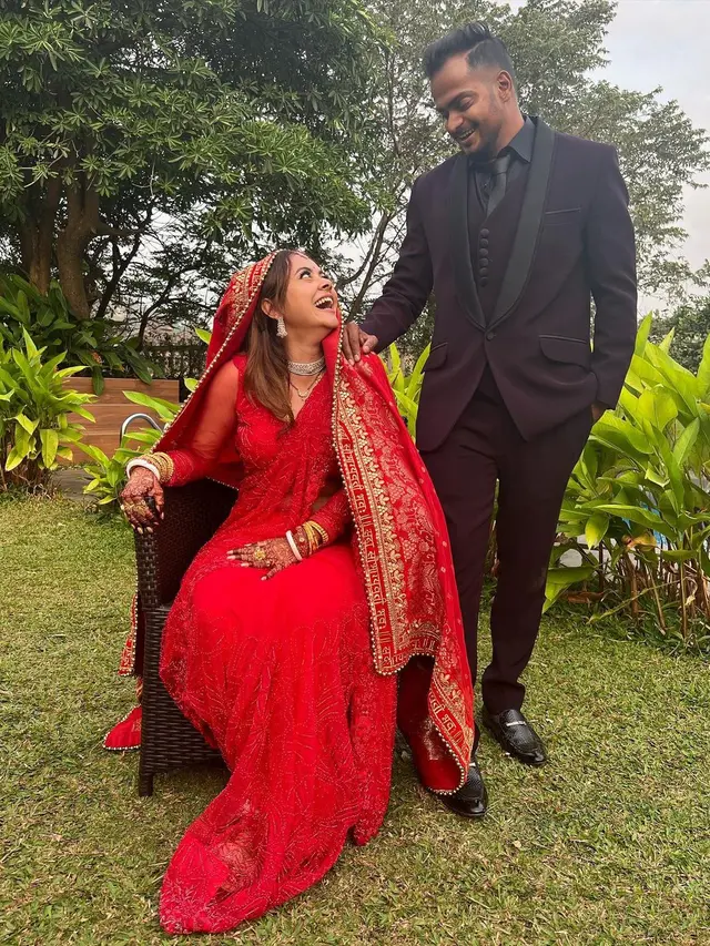 Devoleena Bhattacharjee Bintang Gopi menikah dengan Shahnawaz Sheikh (Foto: Instagram devoleena)
