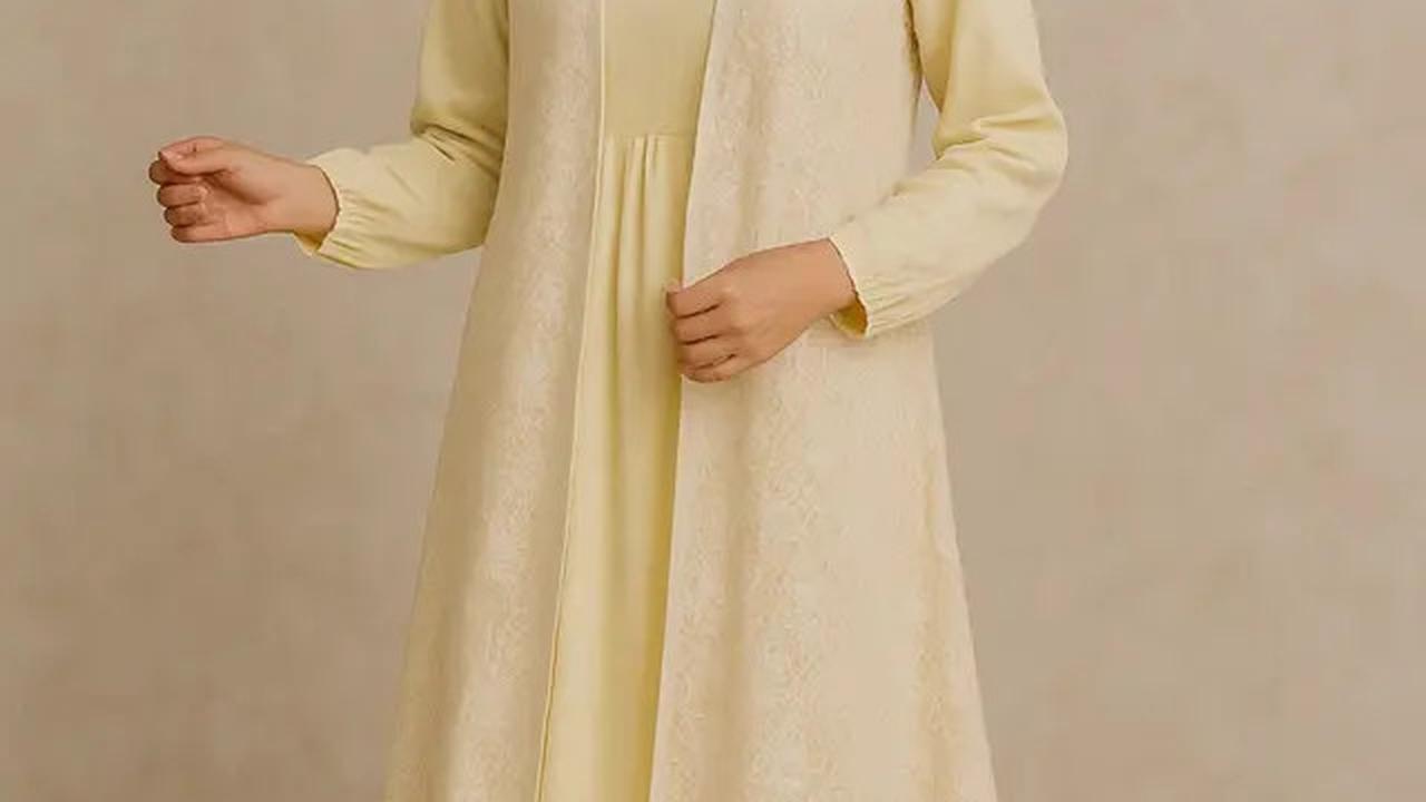 5 Model Gamis Rompi Panjang Terbaru 2025, Tampil Trendi di Berbagai Acara