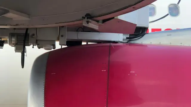 Kondisi Pesawat Batik Air Tabrak Garbarata di Bandara Ngurah Rai Bali