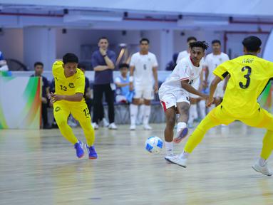 Timnas Futsal Indonesia kembali meraih kemenangan di laga keduanya di Piala AFF Futsal 2026, Selasa (7/4/2026). Bermain di Nonthaburi Sports Complex Gymnasium, Thailand, Timnas Futsal Indonesia menang 1-0 atas Malaysia. (Dok. FFI)