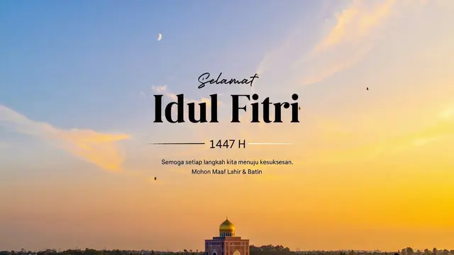 Ucapan Idul Fitri (Foto: Reve Art AI)