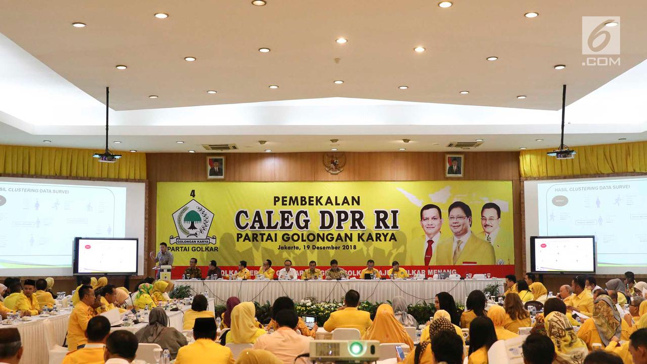 Persiapan Pemilu 2019, Ketum Golkar Bekali Calon Legislatif DPR RI