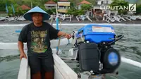 Mesin perahu jukung berbahan bakar Gas bantuan Kementerian ESDM memberikan banyak manfaat buat nelayan di Karangasem, Bali.