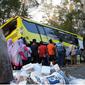 Tabrakan beruntun lima kendaraan di Jalan Raya Hutan Baluran Kecamatan Banyuputih, Kabupaten Situbondo, Kamis (4/7/2019), pukul 14.34 WIB. Foto: Tee Nopellianda via e100. (Suarasurabaya.net)