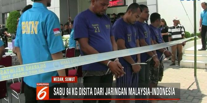 BNN Bekuk Sindikat Narkoba Jaringan Malaysia-Indonesia di Medan