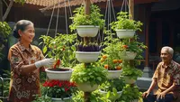 8 Cara Buat Kebun Gantung Pakai Baskom Bekas, Solusi Hijau Lahan Sempit