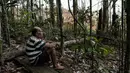 Keberadaan perusahaan-perusahaan tambang merupakan bahaya yang terus mengancam kelangsungan hidup masyarakat suku asli Hongana Manyawa di Halmahera Tengah, Maluku Utara dan tanah mereka. (YASUYOSHI CHIBA/AFP)
