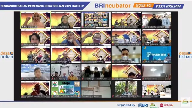 Penganugerahan Pemenang Desa BRILian 2021 Batch-2