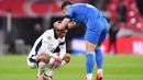 Pemain Timnas Inggris, Jude Bellingham, menjadi salah satu pemain yang cukup terpukul dengan kekalahan dari Yunani dalam duel lanjutan Grup F UEFA Nations League B 2024/2025. (John Walton/PA via AP)
