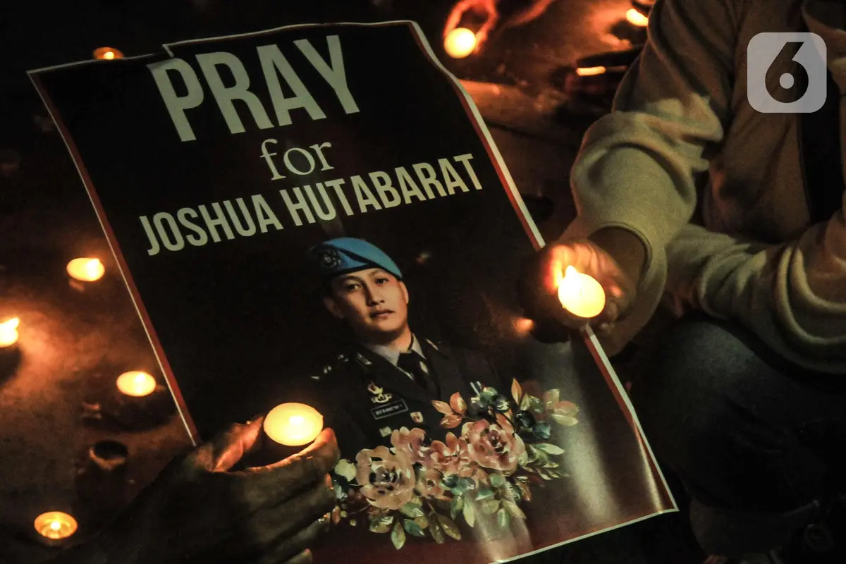 Aksi Solidaritas 4.000 Lilin Mengenang 40 Hari Kematian Brigadir J