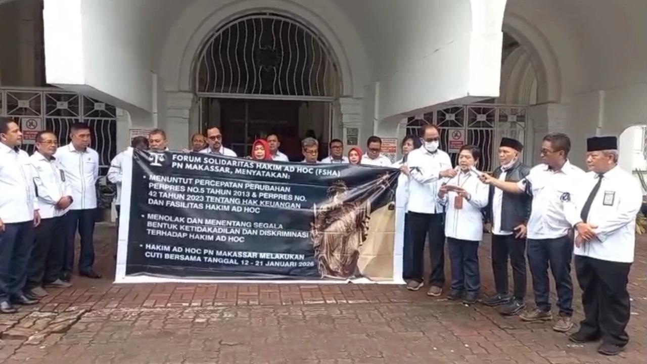 Hakim Ad Hoc PN Makassar Mogok Sidang