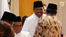 Jaksa Agung Muhammad Prasetyo menghadiri acara buka puasa bersama di Rumah Dinas Ketua DPR Bambang Soesatyo, di Jalan Widya Chandra, Jakarta,  Senin (28/5). Buka puasa juga dihadiri Presiden Joko Widodo dan Wapres Jusuf Kalla (Liputan6.com/Johan Tallo)