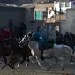 Olahraga tradisional di Afghanistan, Buzkashi. (AFP)