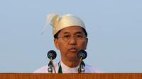 Presiden Myanmar&nbsp;Myint Swe menghembuskan napas terakhirnya pada Kamis (7/8/2025) di rumah sakit militer di ibu kota Naypyitaw, Myanmar (Dok. AFP).